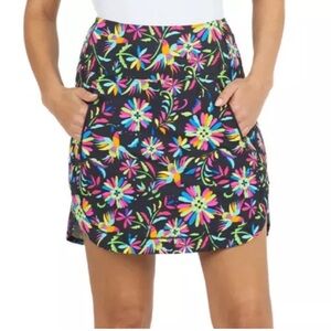 Ibkul Estela Straight Skort - Black Multi S L XL